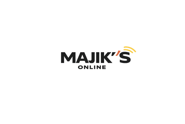 Majik's Online wordmark (dark on light)